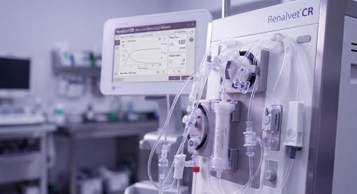 Equipamiento avanzado de diálisis peritoneal veterinaria en Renalvet CR, San José, Costa Rica